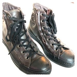 Brown Leather Converse